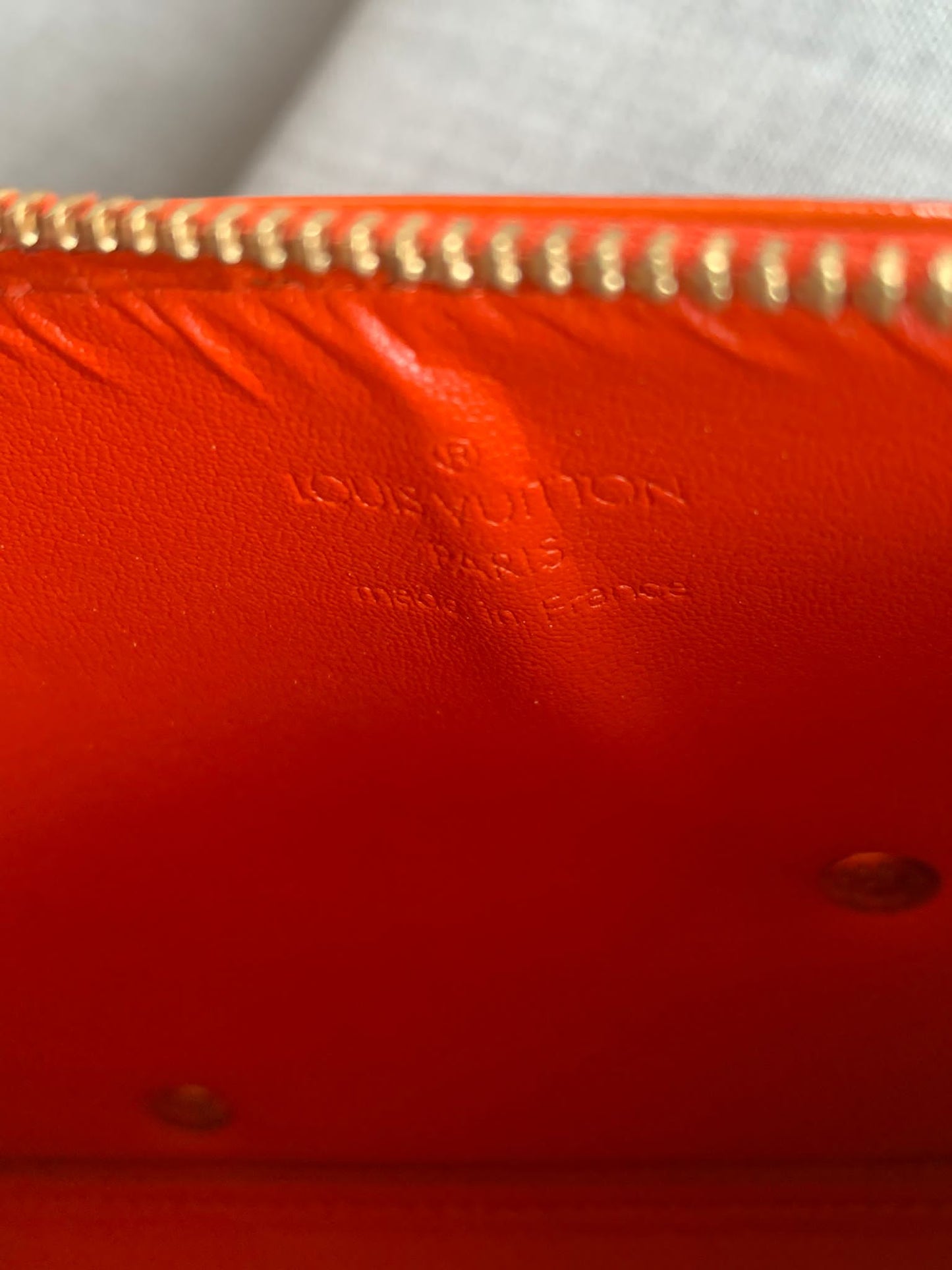 Vintage Louis Vuitton Vernis Flower Lexington Orange